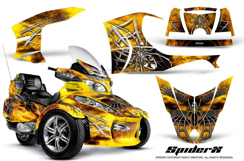Can-Am Spyder RT-S Full Trim SpiderX Yellow